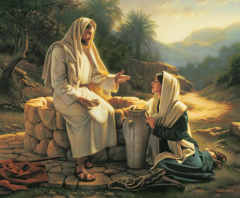 Jesus Cristo ensina a mulher no poço
