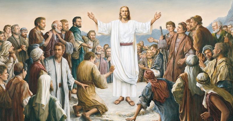 The Resurrected Jesus Christ appears to the five hundred