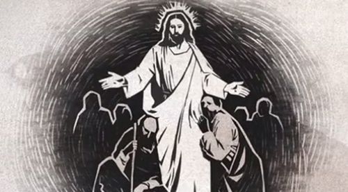 Jesus Cristo com os braços estendidos convidando todos a se achegarem a Ele