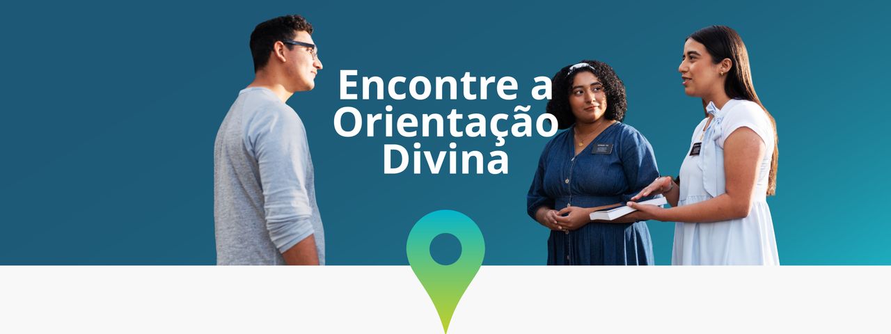 Missionários conversando com um homem